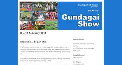 Desktop Screenshot of gundagaishow.com.au