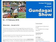 Tablet Screenshot of gundagaishow.com.au